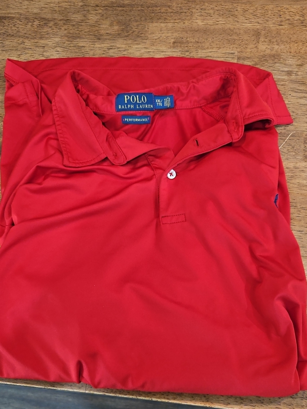Polo by Ralph Lauren Red Performance Polo Shirt Xxl